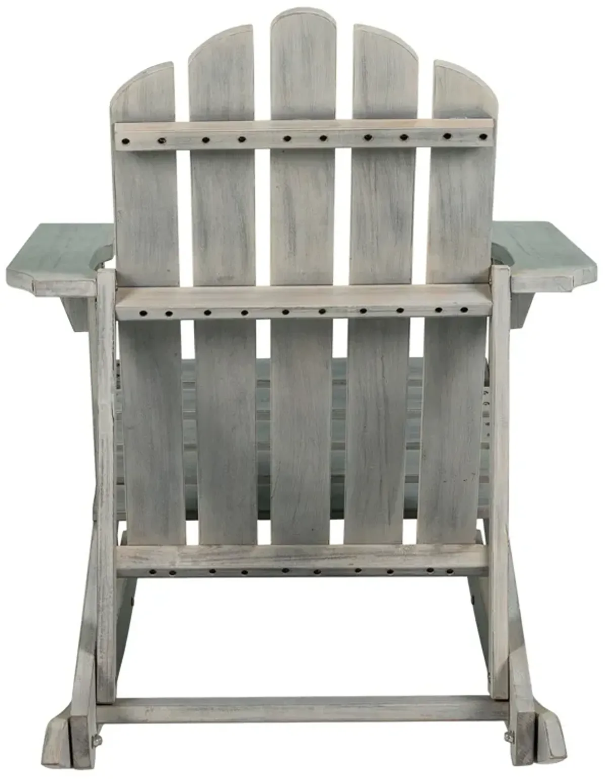 Kiawah Outdoor Patio Classic Acacia Wood Adirondack Rocking Chair