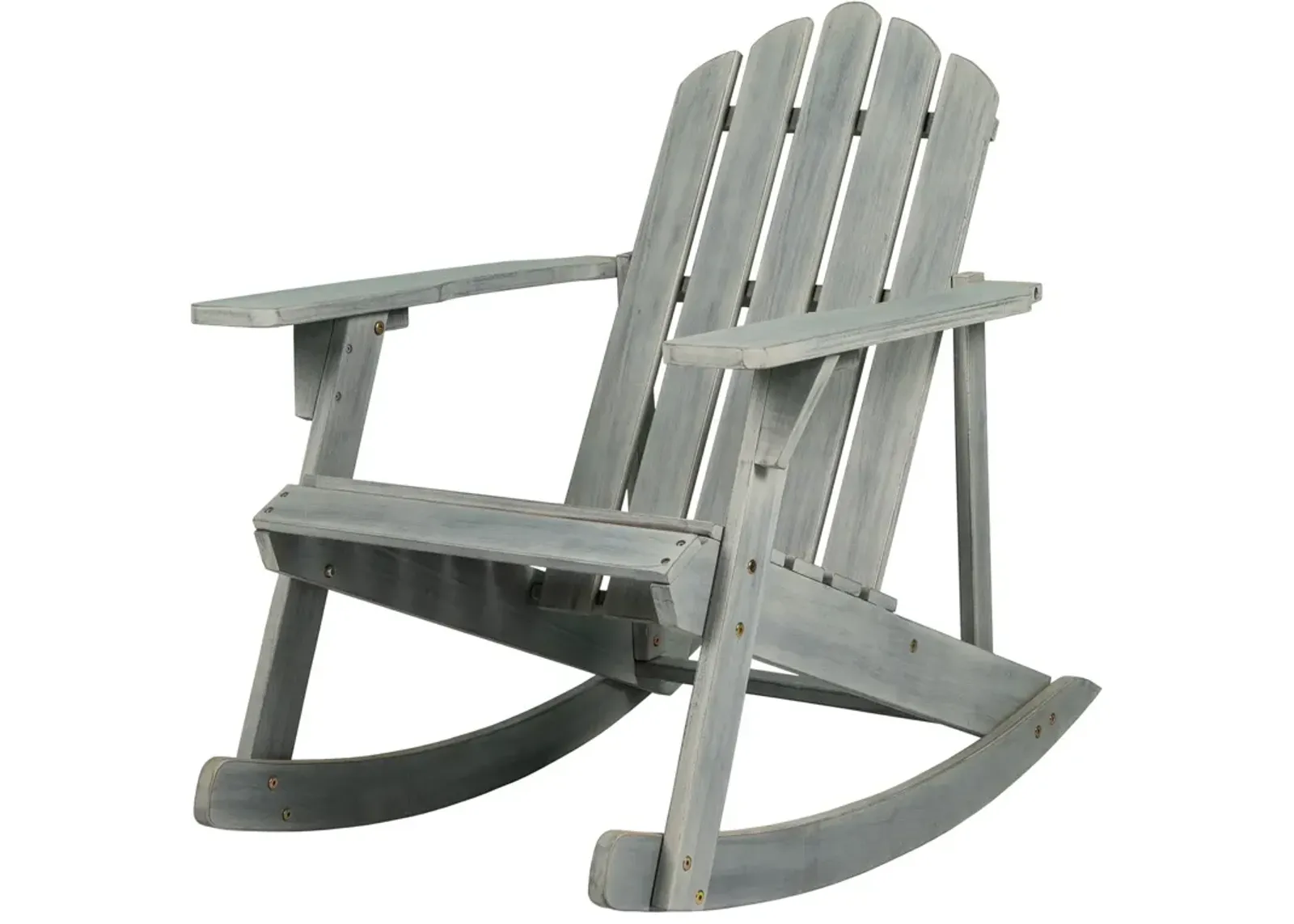 Kiawah Outdoor Patio Classic Acacia Wood Adirondack Rocking Chair