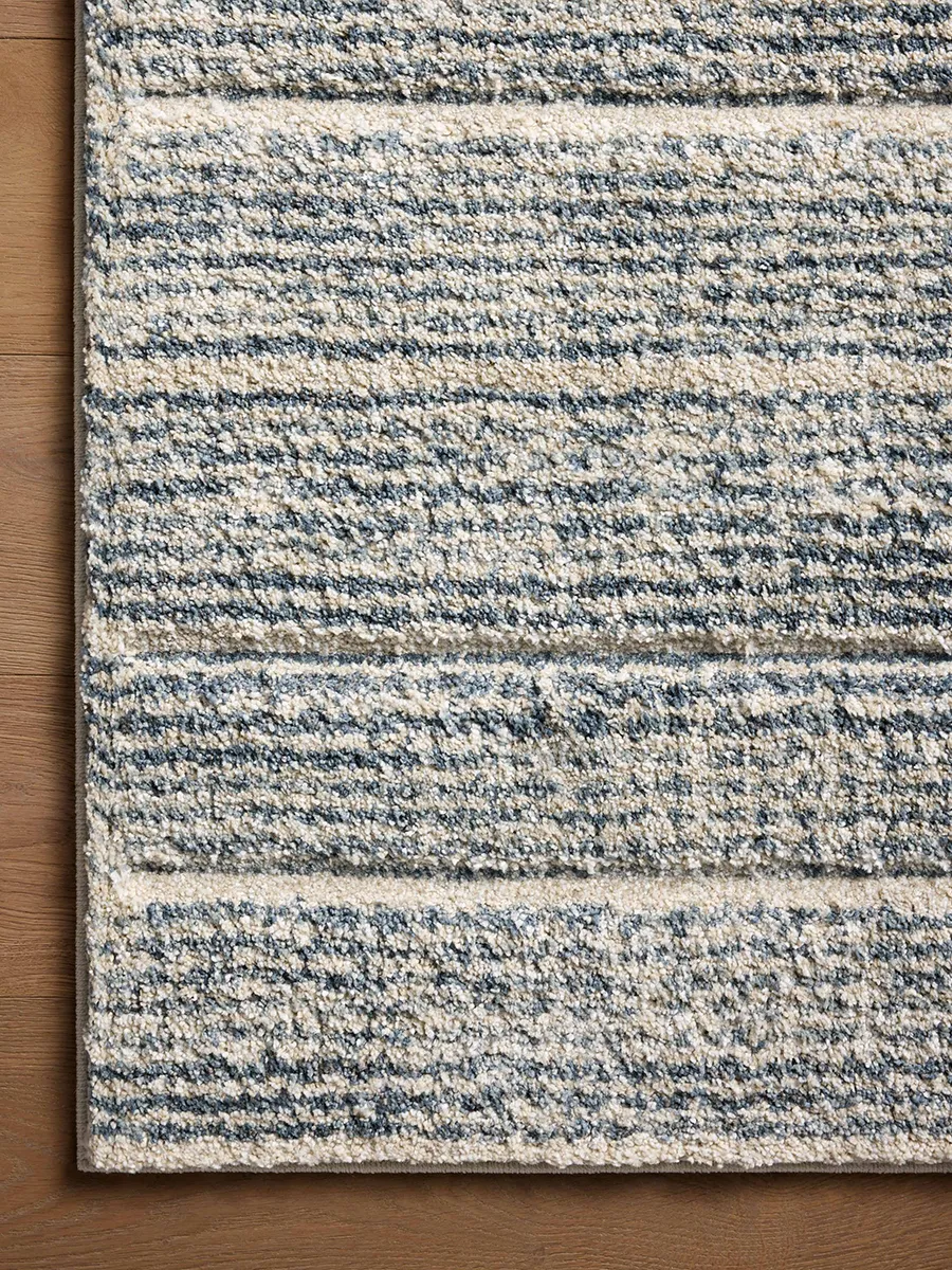 Silas SLA-03 Oatmeal / Blue 2''7" x 8''0" Rug by