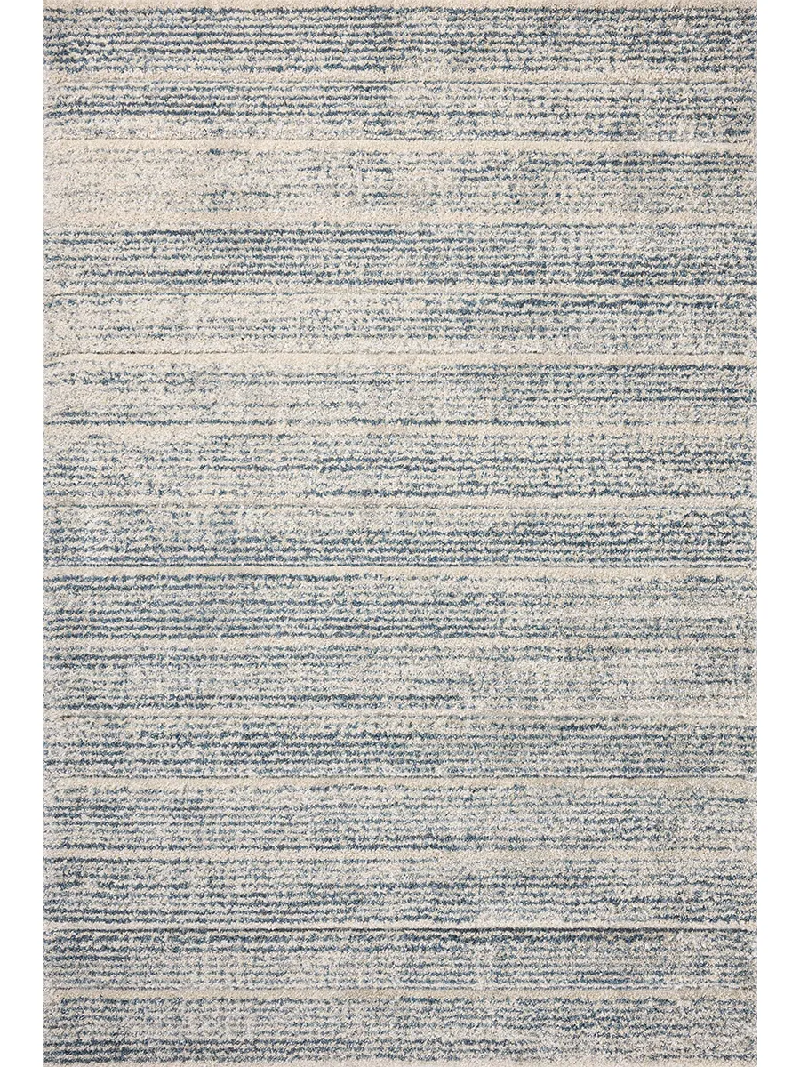 Silas SLA-03 Oatmeal / Blue 2''7" x 8''0" Rug by