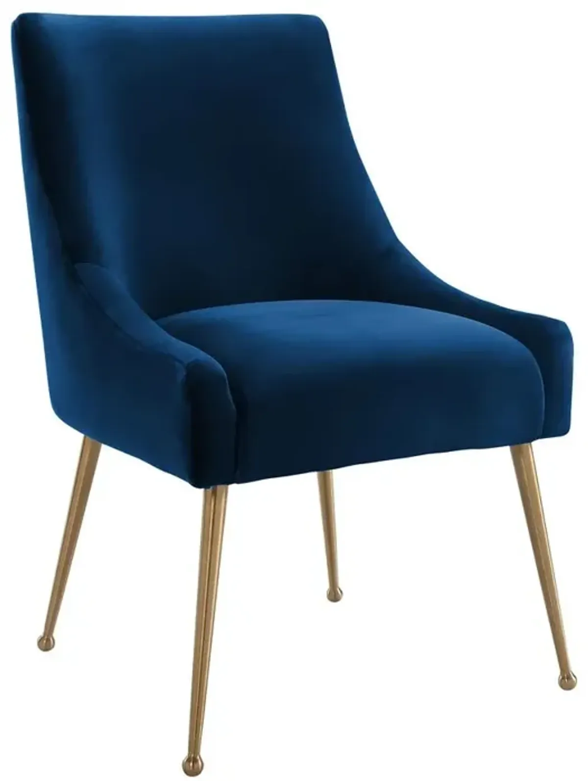 Belen Kox Navy Velvet Accent Chair, Belen Kox