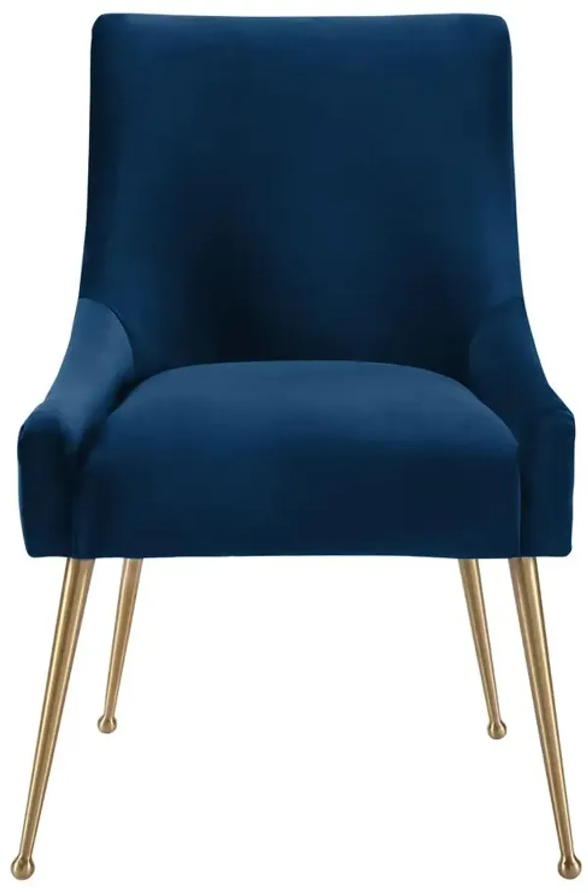 Belen Kox Navy Velvet Accent Chair, Belen Kox