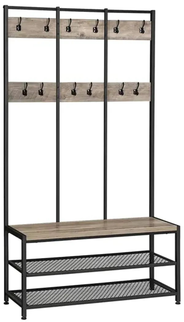 Hivvago 12 Hooks Coat Rack