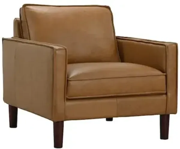 Porter Designs Soria Top-Grain Leather Chair, Brown