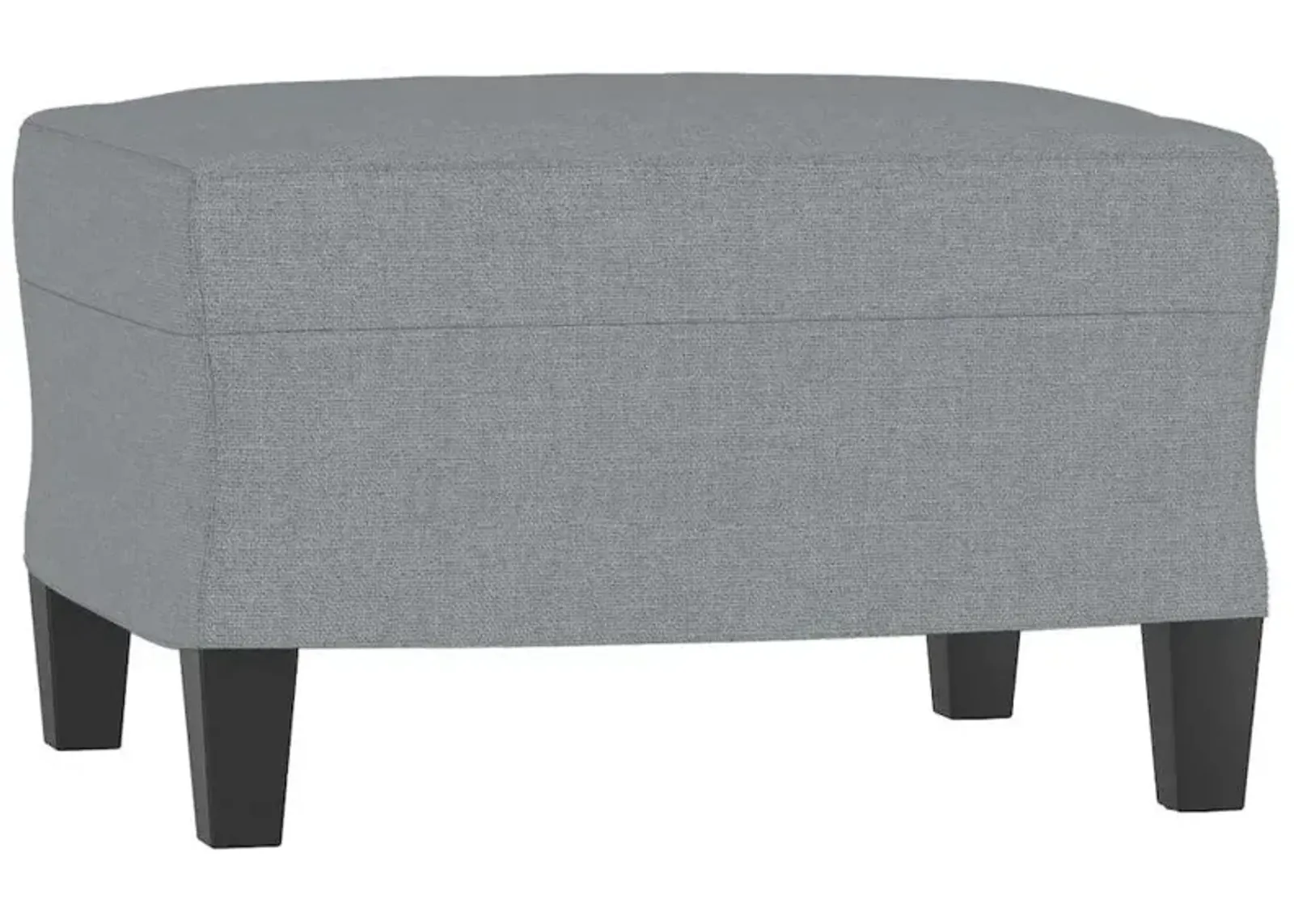 Footstool Light Gray 23.6"x19.7"x16.1" Fabric