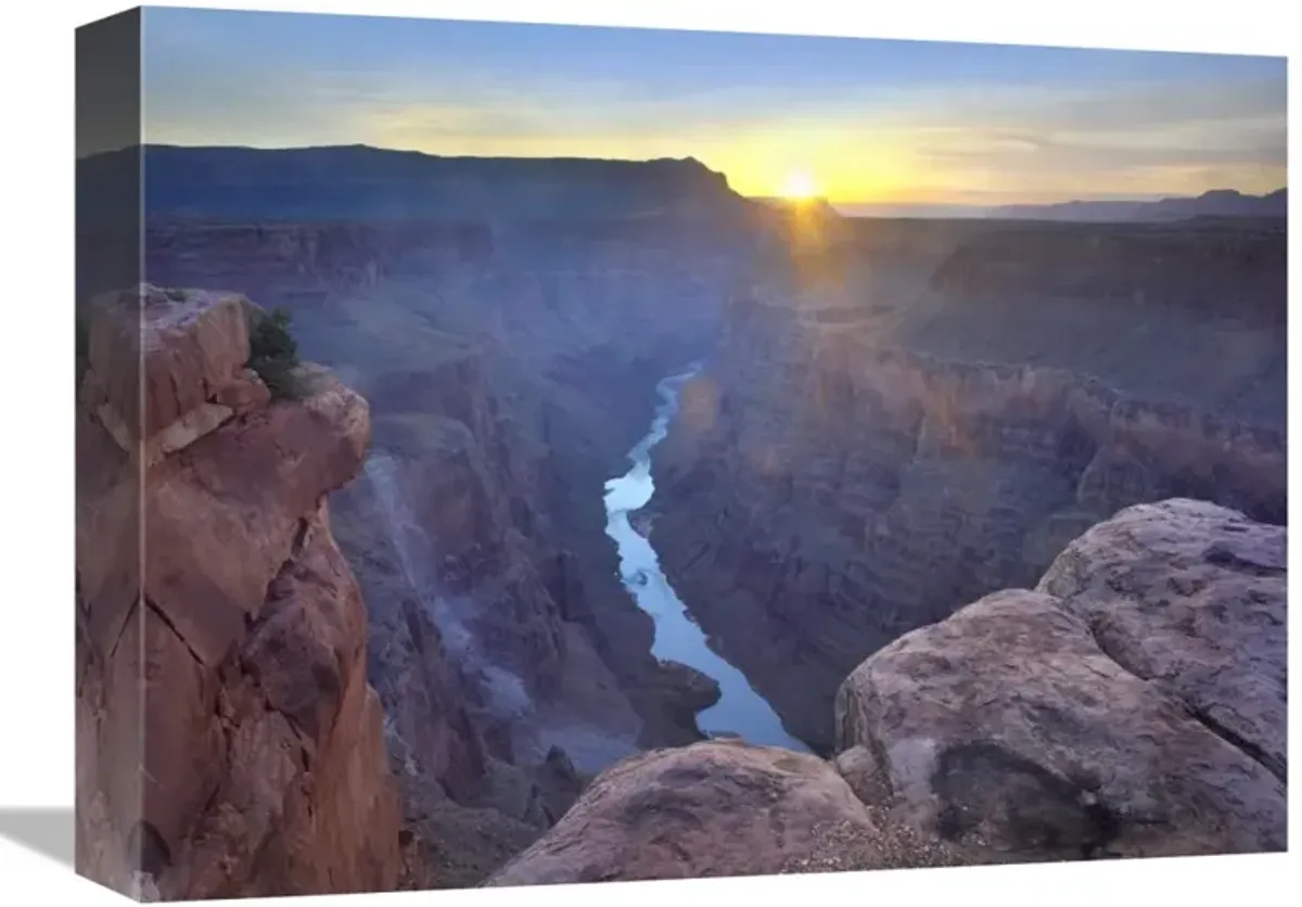 Sunrise as seen from Toroweap Overlook, Grand Canyon National Park, Arizona-Canvas Art-16x12