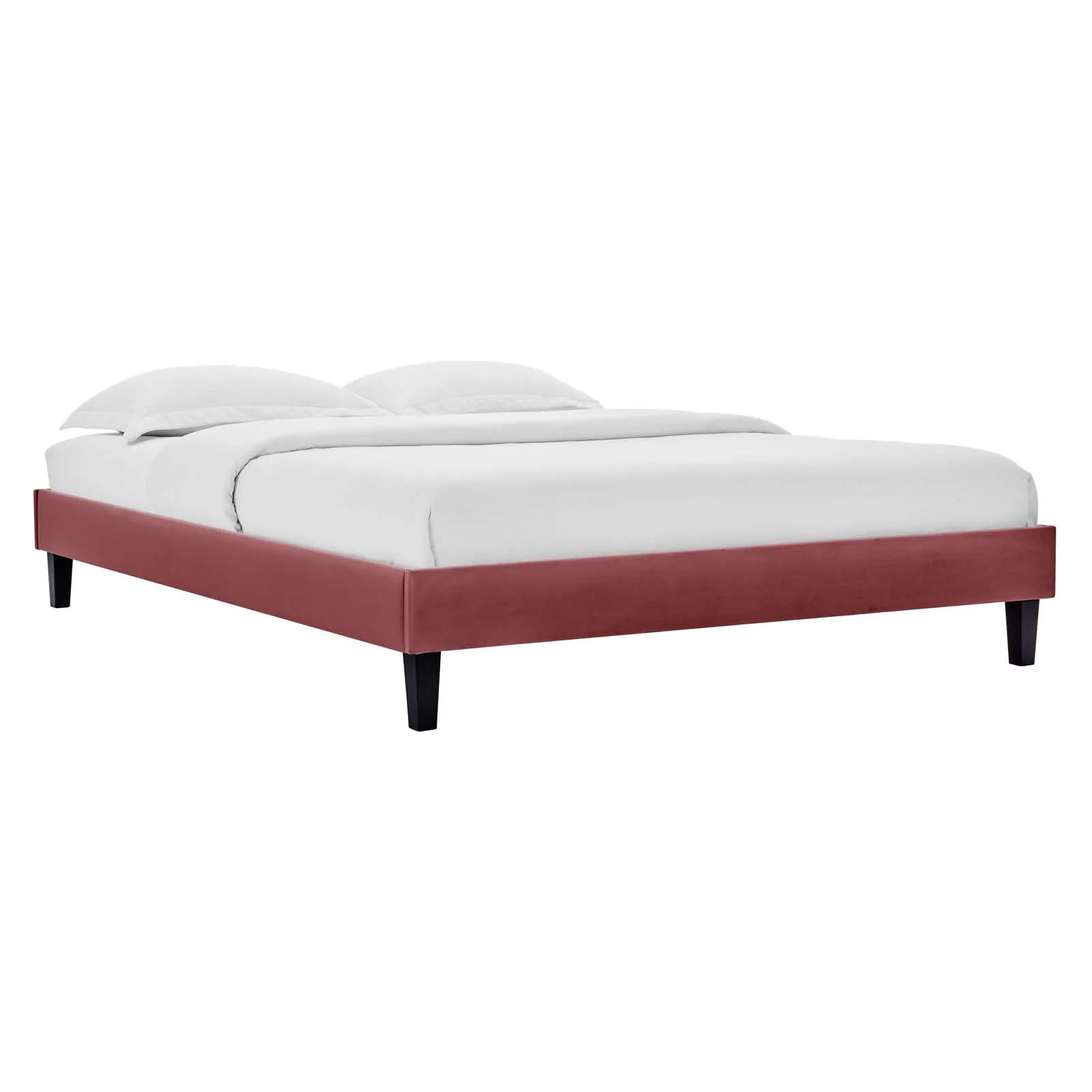 Modway - Reign Queen Performance Velvet Platform Bed Frame