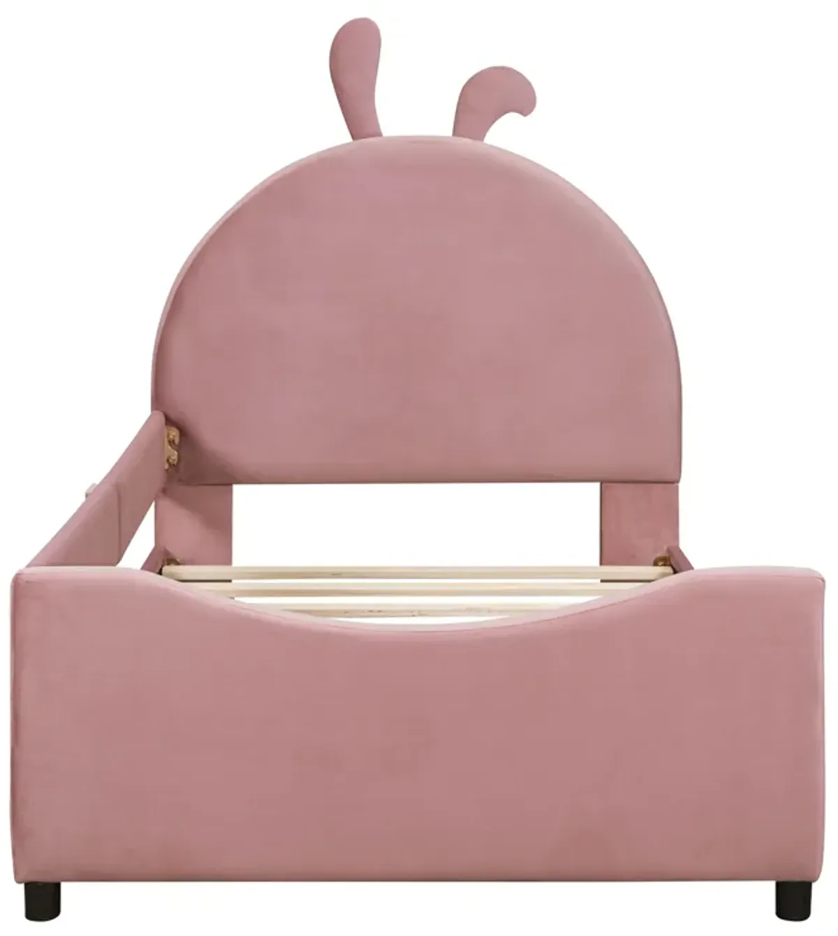 Merax Velvet Upholstered Kids Children Daybed Bed