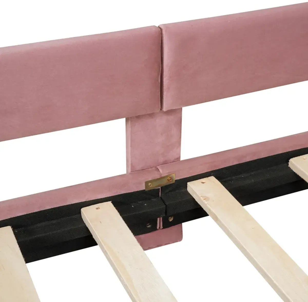Merax Velvet Upholstered Kids Children Daybed Bed