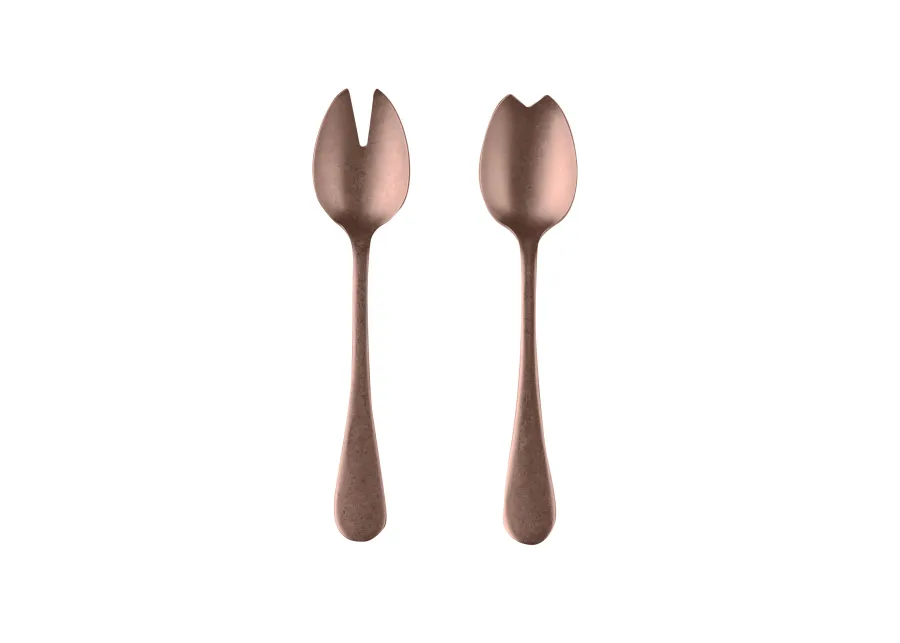 Vintage 2-Piece Salad Serving Set in Bronze