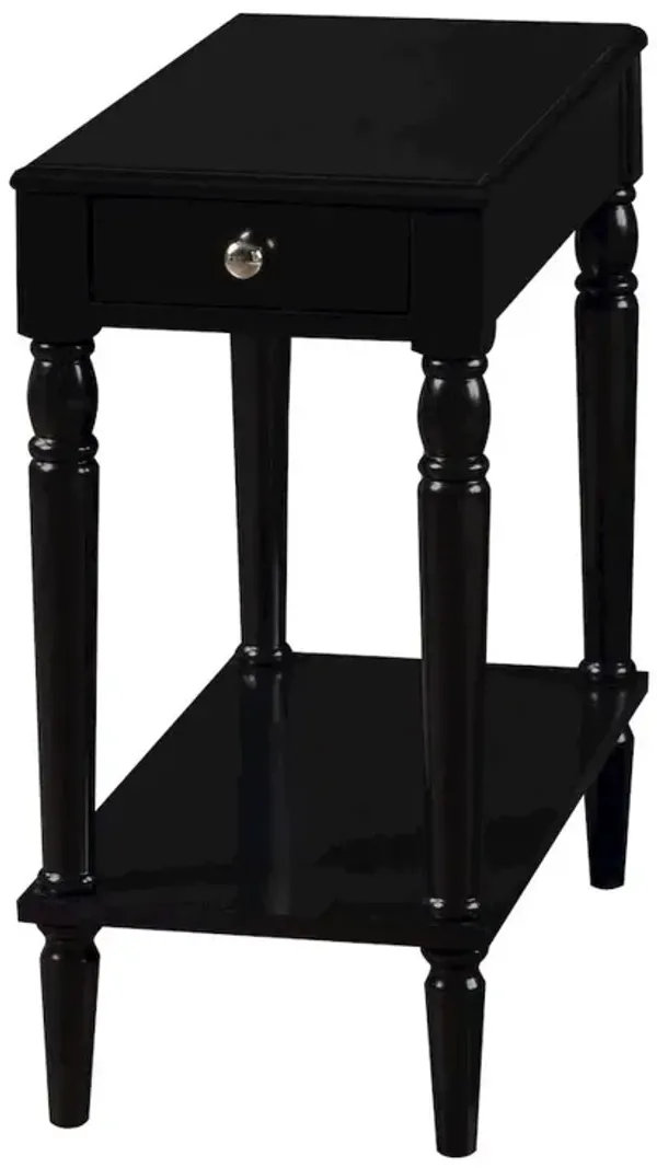 Convience Concept, Inc. French Country No Tools Chairside End Table with Shelf
