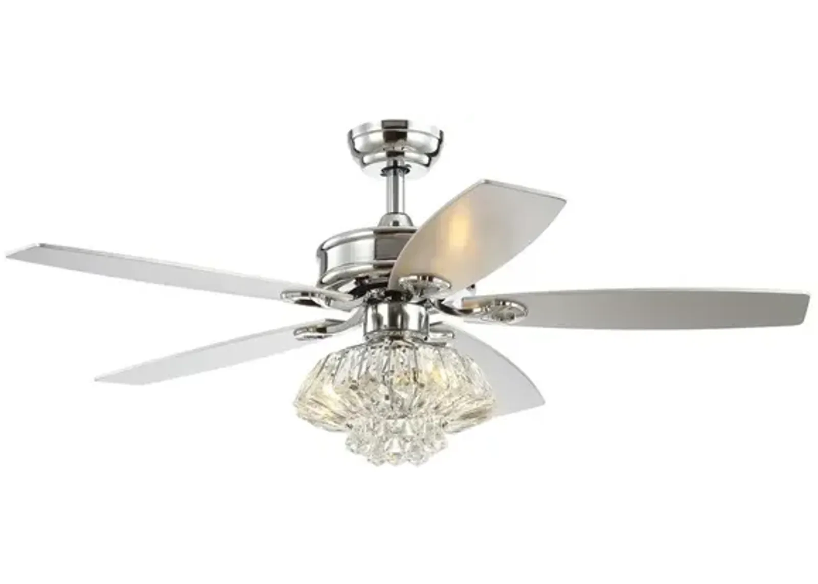 Kate 3-Light Glam Crystal Drum LED Ceiling Fan With Remote