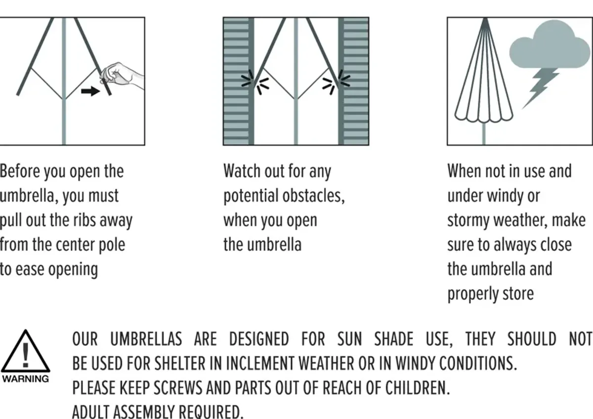 Streamdale 10 X 6.5FT Rectangular Patio Umbrella