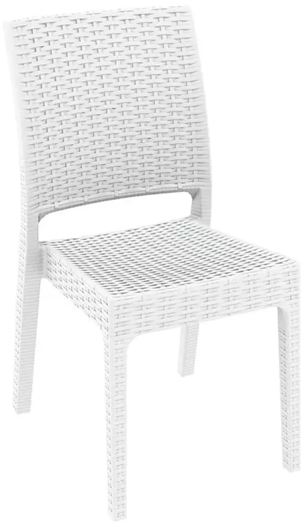 Belen Kox Resin Dining Chair Set, White, Belen Kox