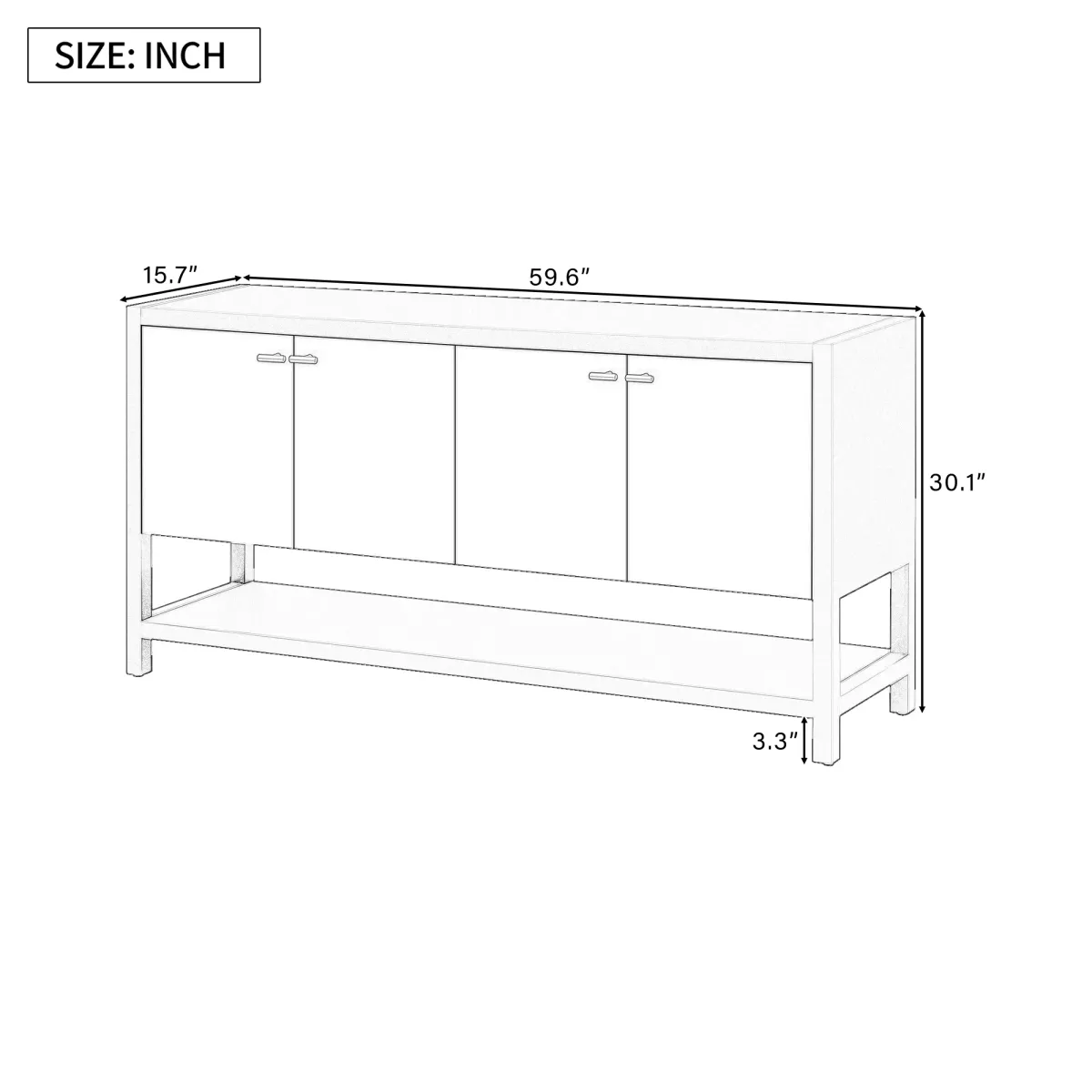 Merax Entryway Console Table with Ample Storage