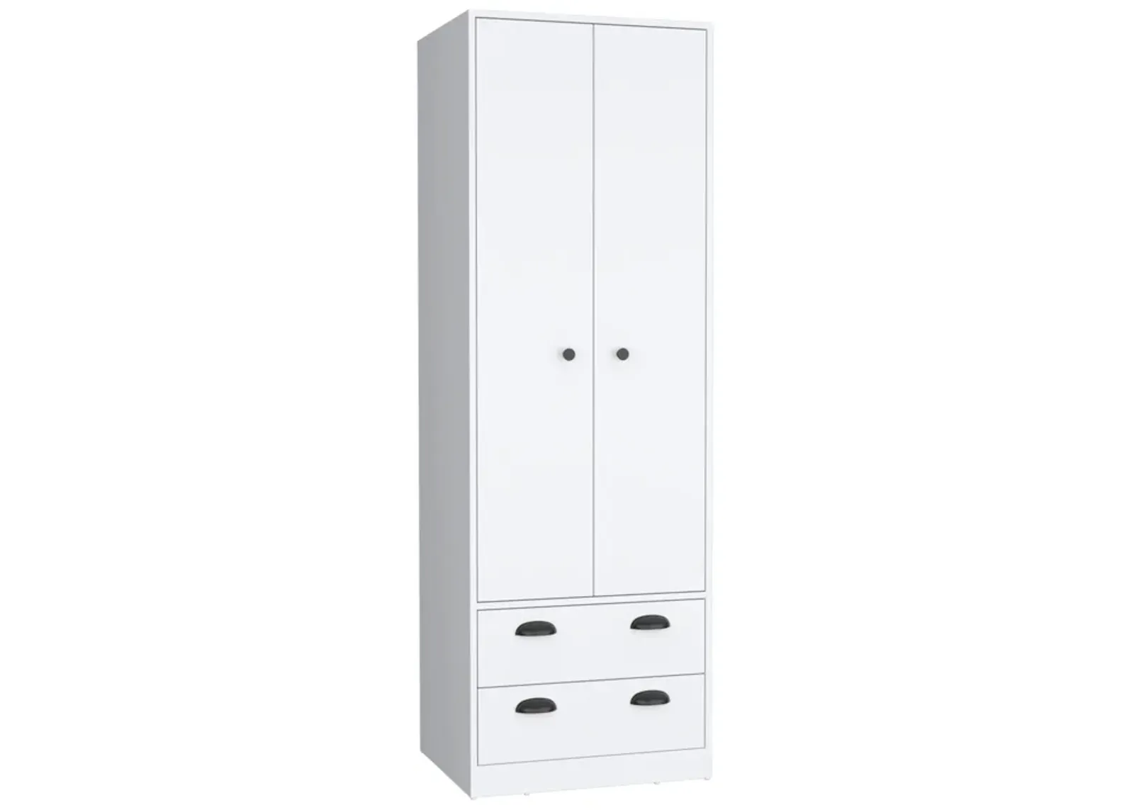 St Monans Armoire with Double Door and 2-Drawers -White