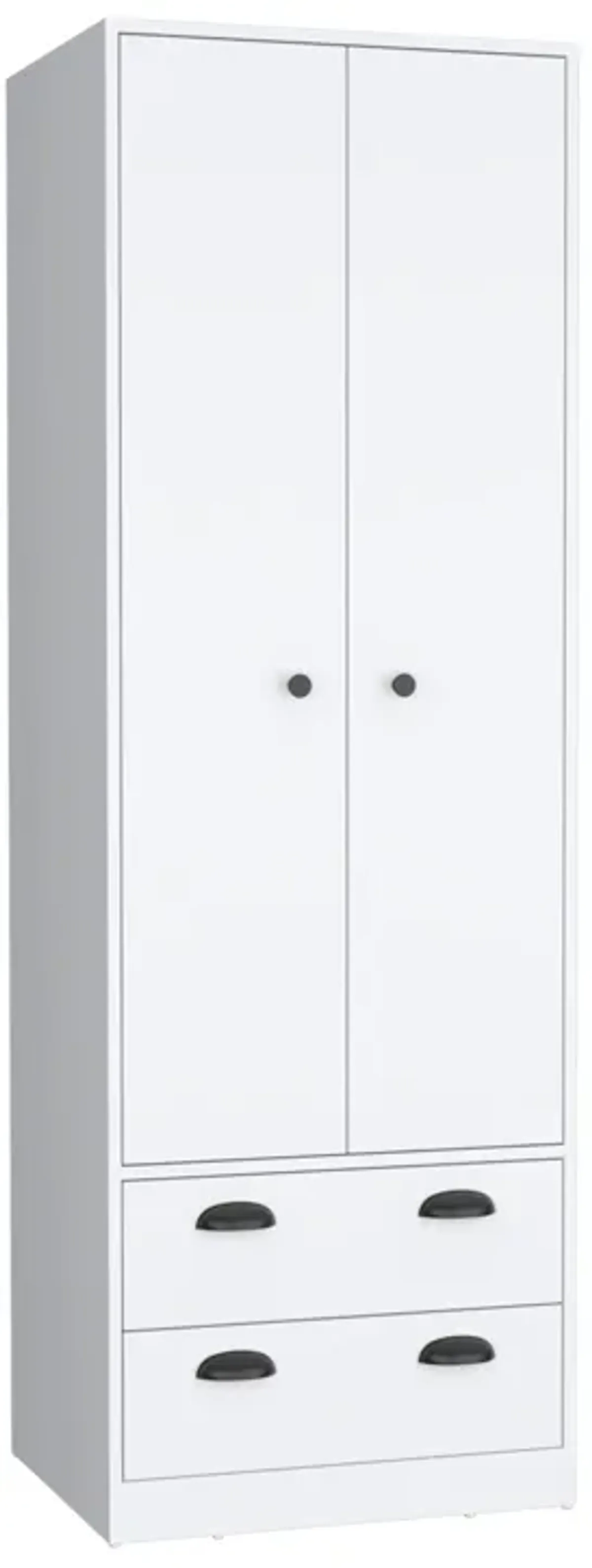 St Monans Armoire with Double Door and 2-Drawers -White