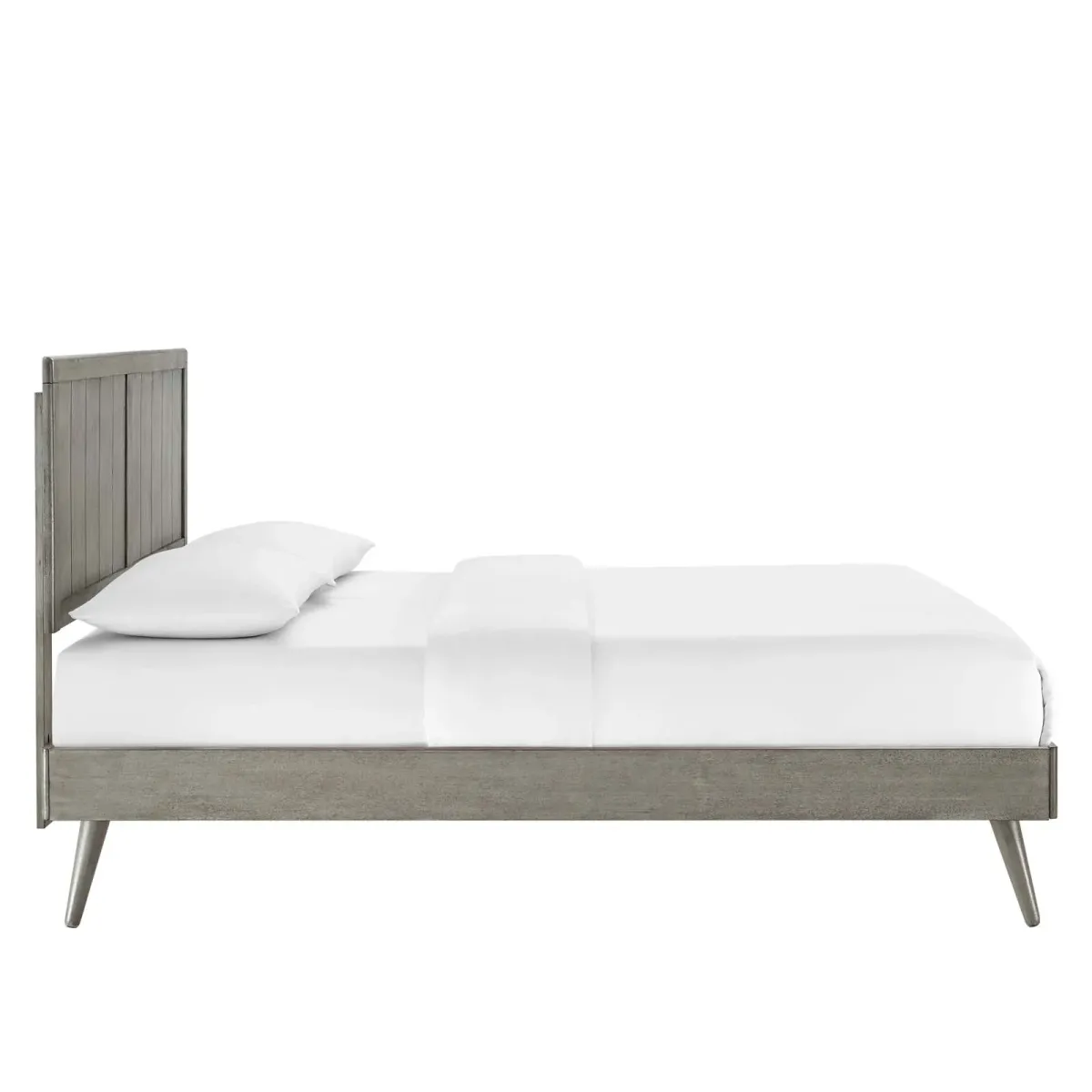 Modway - Alana King Wood Platform Bed with Splayed Legs