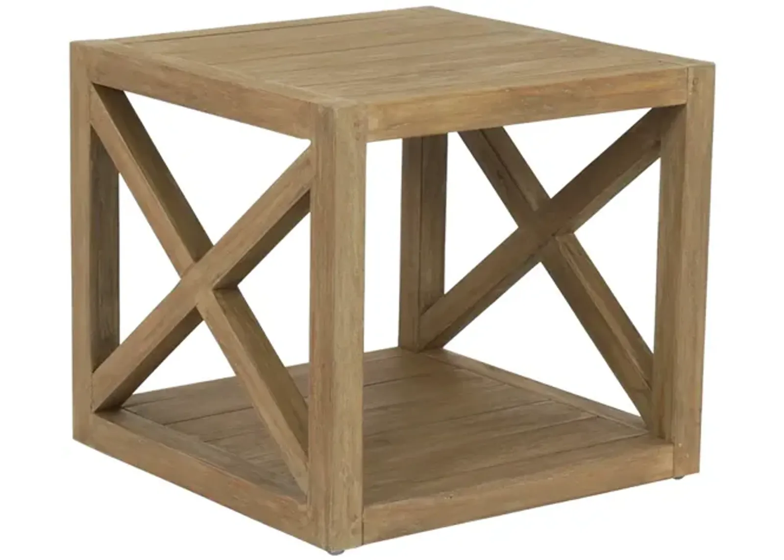 Coastal Teak X End Table