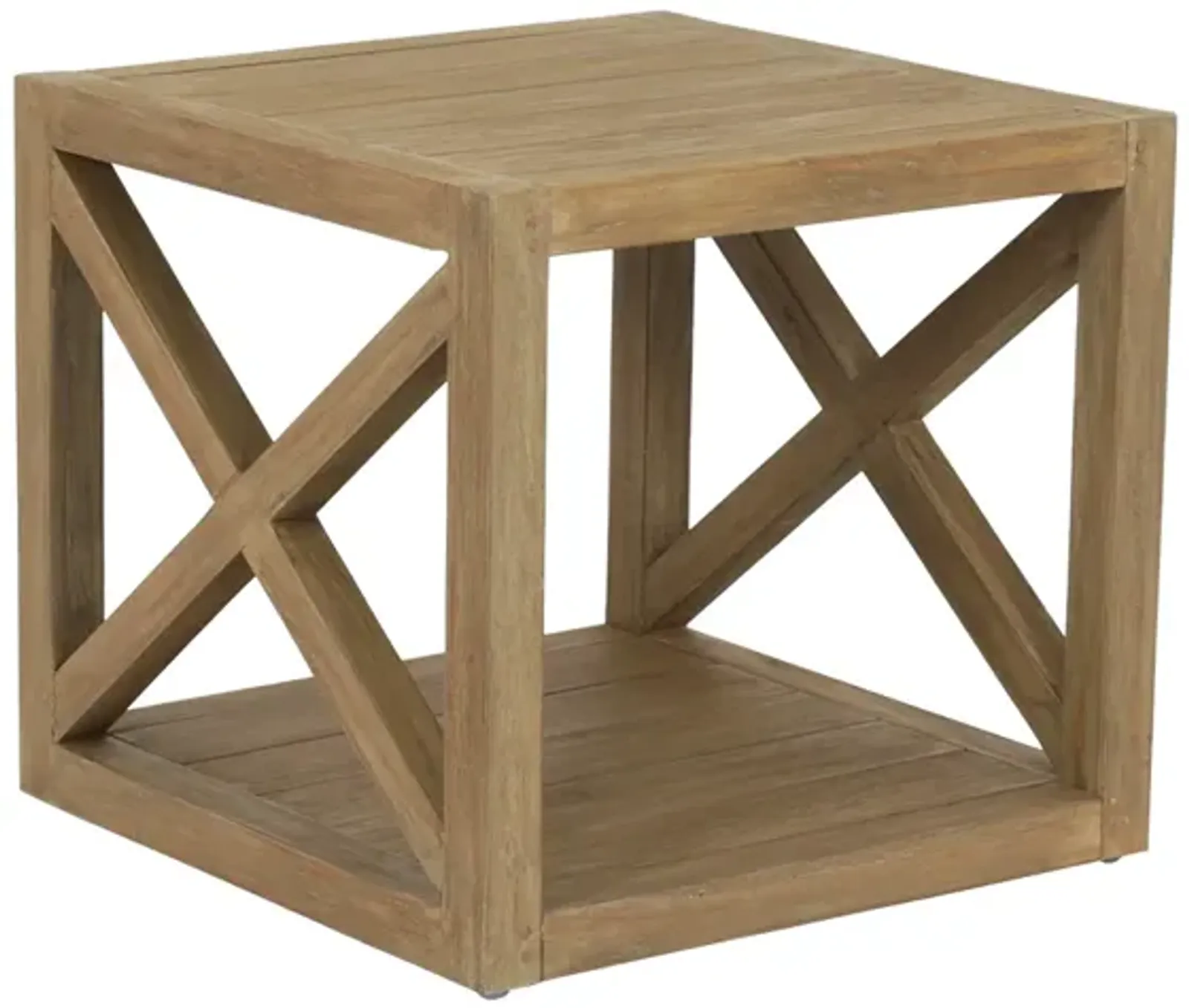 Coastal Teak X End Table