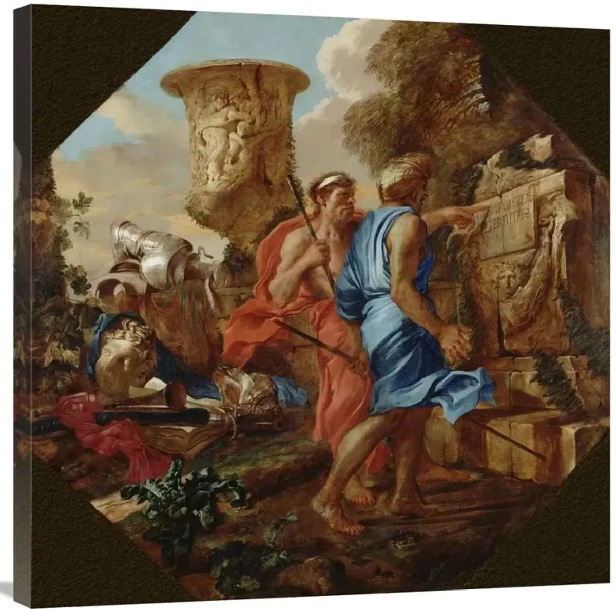 Arcadian Shepherds-Canvas Art-30x30