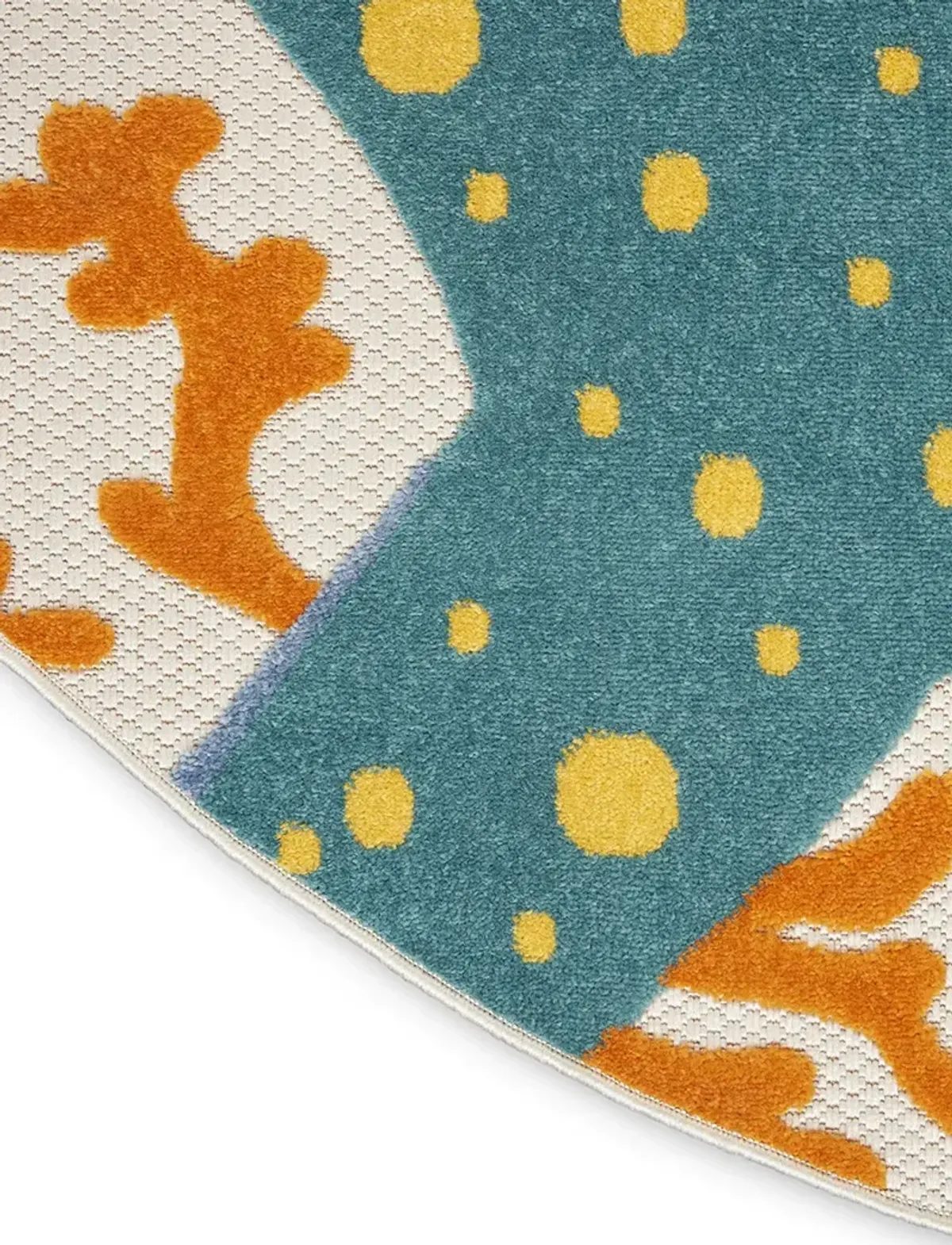 Aloha ALH24 Multicolor 4' x Round Rug