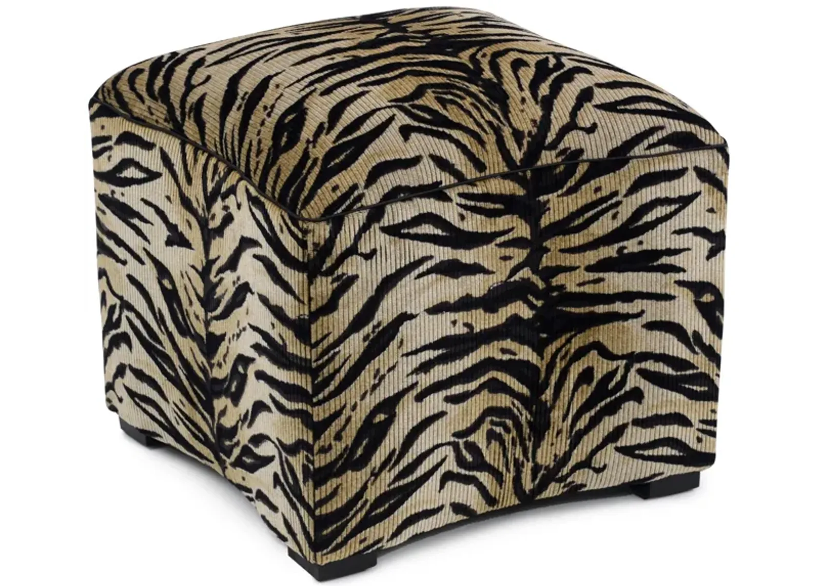 Curved Tiger Ottoman