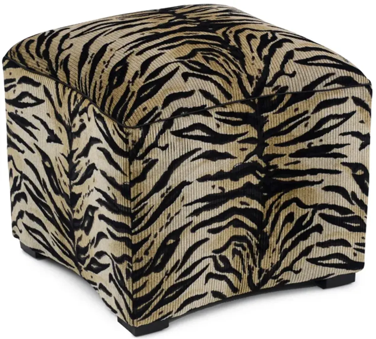 Curved Tiger Ottoman