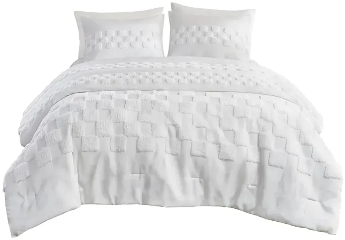 Gracie Mills Theodore Supreme Comfort 3-Piece Chenille Bedding Set