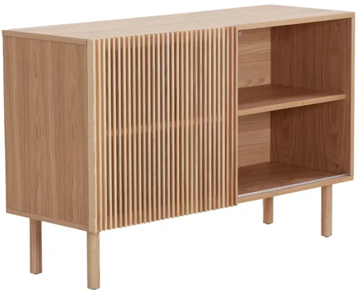 Modern Sideboard With 4 Cabinet, Storage Cabinet, TV Stand, Anti-Topple Design