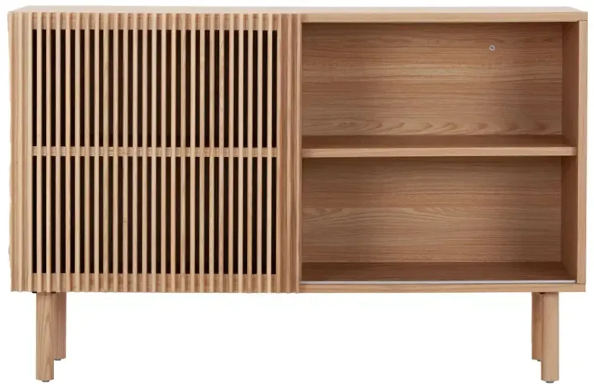 Modern Sideboard With 4 Cabinet, Storage Cabinet, TV Stand, Anti-Topple Design