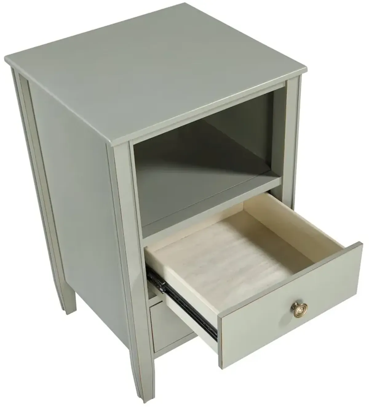 Comfort Pointe Winsley 2-drawer storage Nightstand - Antique Gray