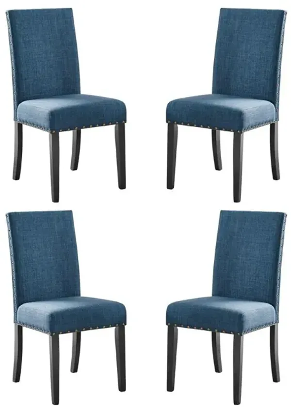 New Classic Furniture Crispin Marine Blue Solid Wood Dining Chair (Set of 4)