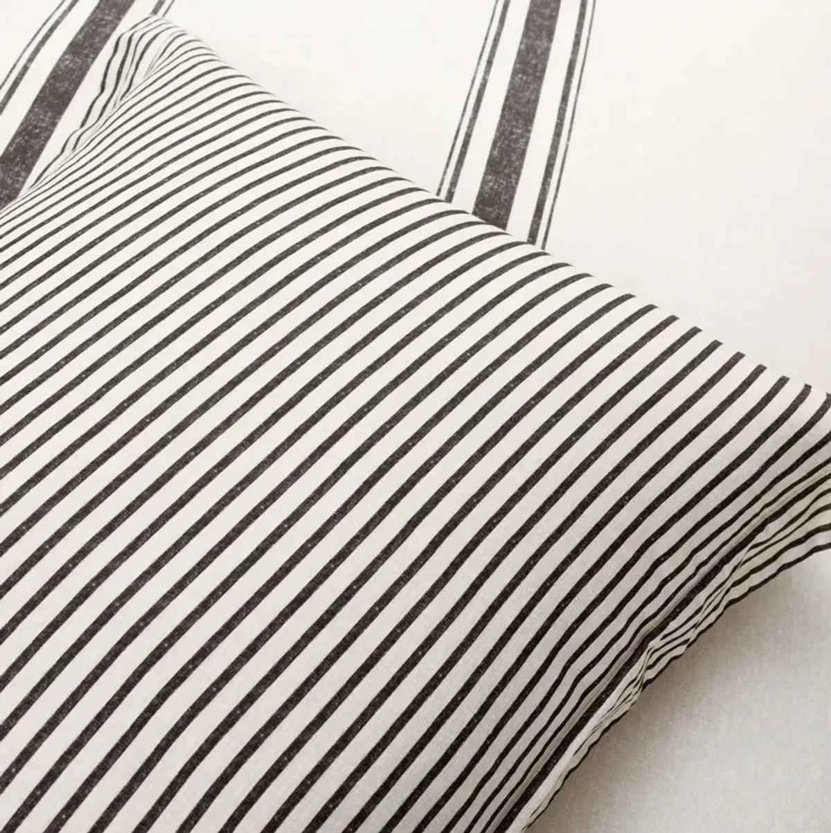 Farmhouse Stripe 100% Cotton Duvet Cover  2Pc Set