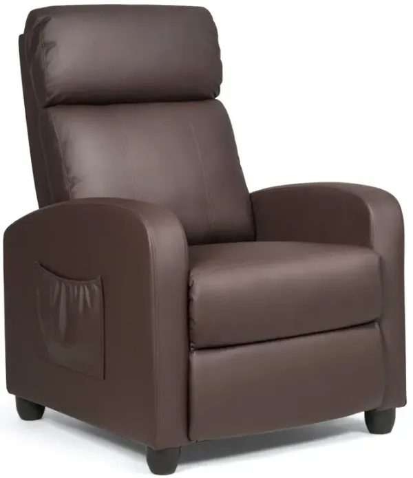 Recliner Sofa Wingback Chair with Massage Function