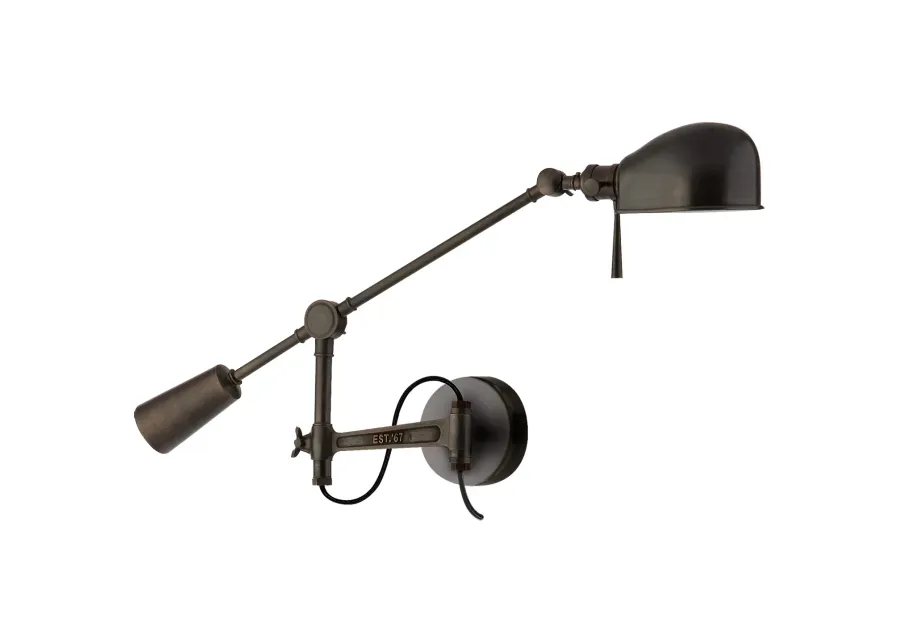 RL '67 Boom Arm Wall Lamp in Bronze