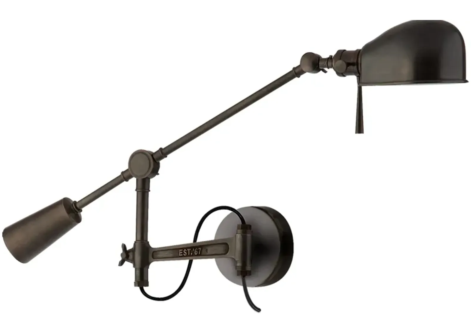 RL '67 Boom Arm Wall Lamp in Bronze