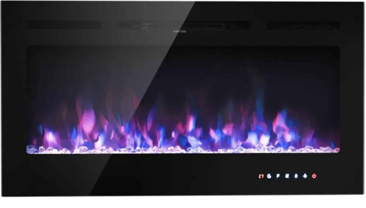 Hivvago 40-Inch Electric Fireplace Recessed with Thermostat