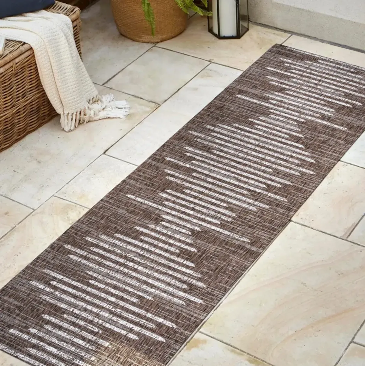 Zolak Berber Stripe Geometric Indoor/Outdoor Area Rug