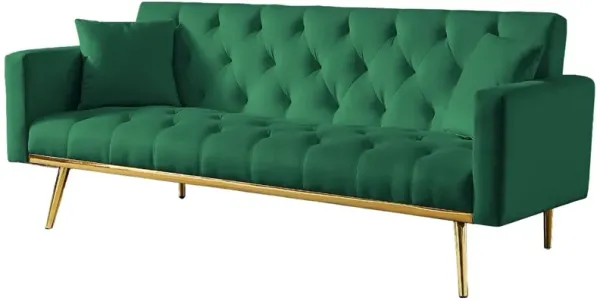 Convertible Folding Futon Sofa Bed: Sleeper Sofa Couch for Compact Living Space