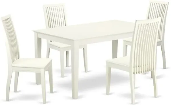 Dining Room Set Linen White