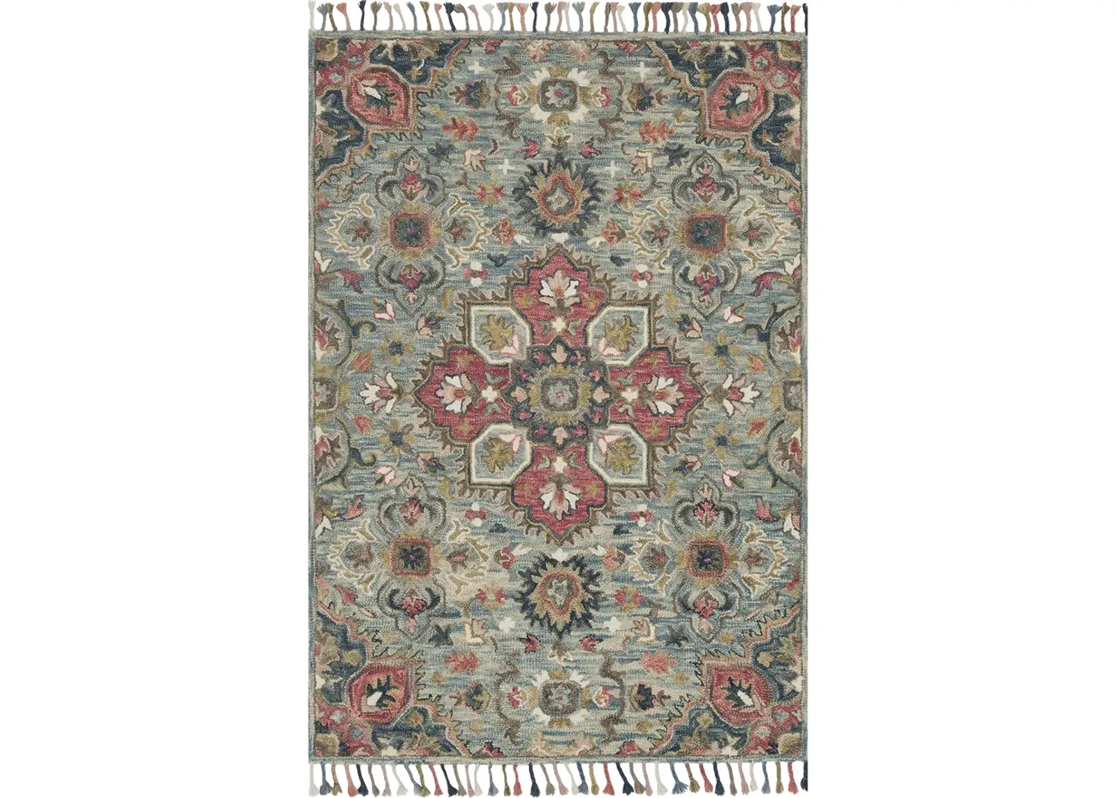 Zharah ZR13 LBLue/Multi 5' x 7'6" Rug