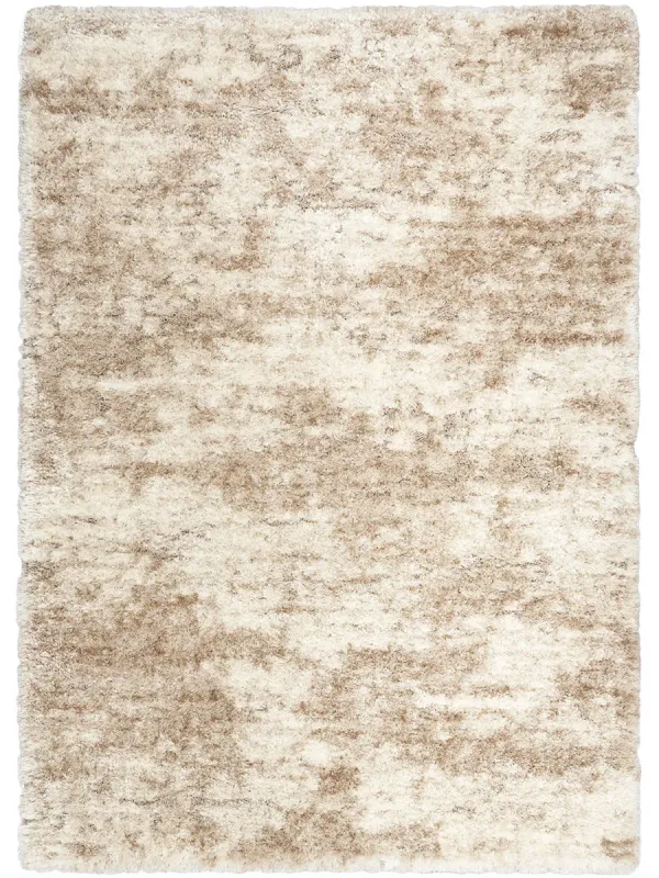 Dreamy Shag DRS10 Ivory/Dark Beige 7'10" x 9'10" Rug