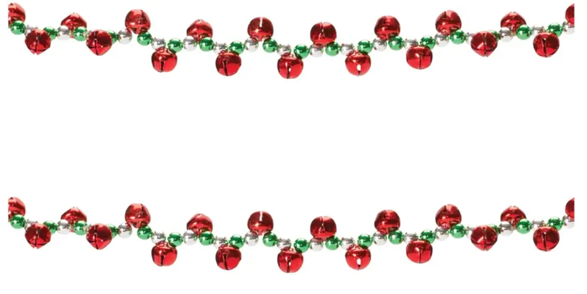 Bell Garland for Festive Holiday and Seasonal Home Décor (Set of 2)