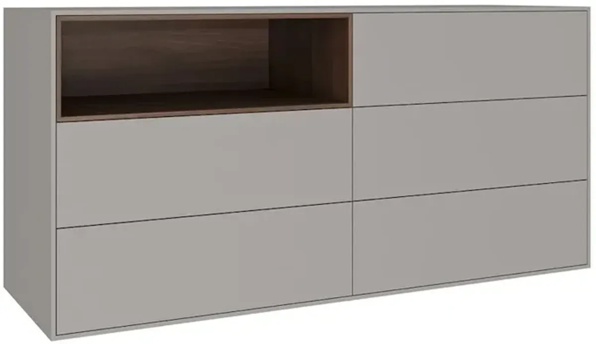 Casabianca Home Santino Dresser In Taupe Matte
