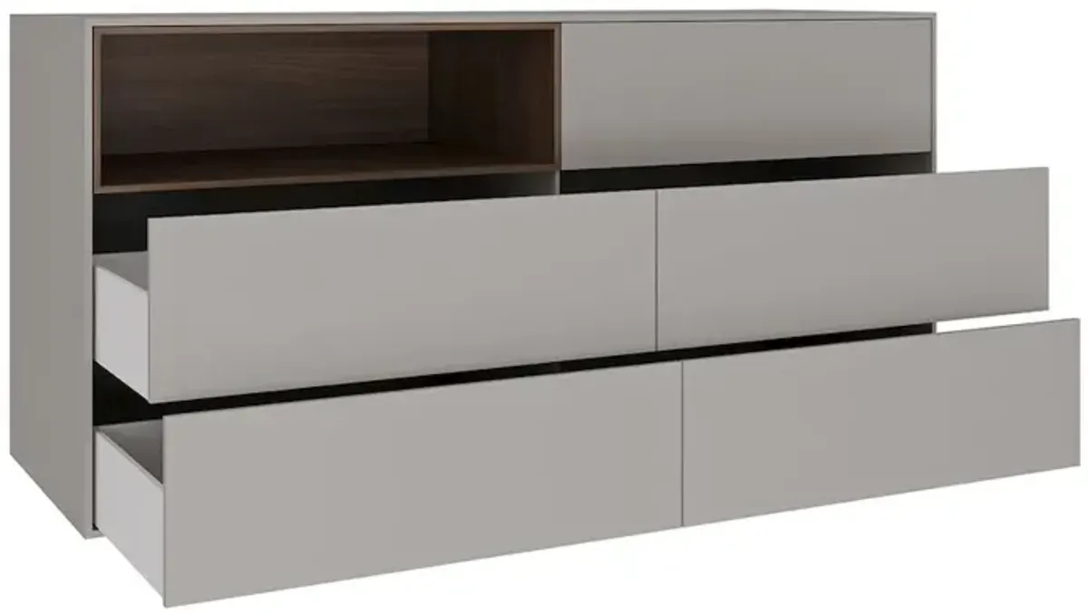 Casabianca Home Santino Dresser In Taupe Matte
