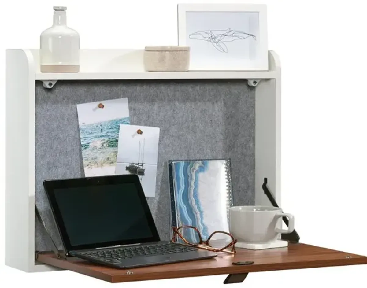 Sauder Anda Norr Wall Mount Desk Bl Ac/Wh 3A