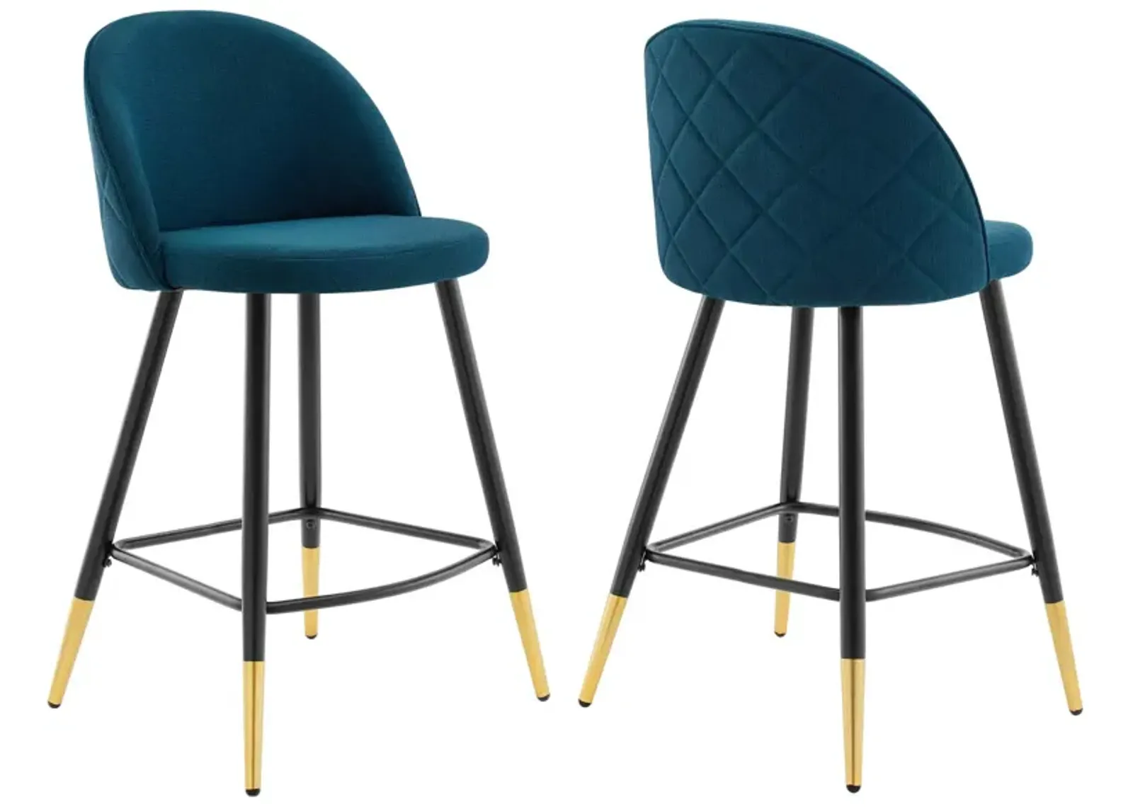 Cordial Fabric Counter Stools - Set of 2