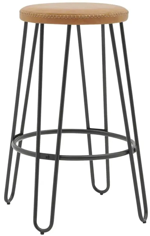 Joe KD PU Backless Stool, (Set of 2)