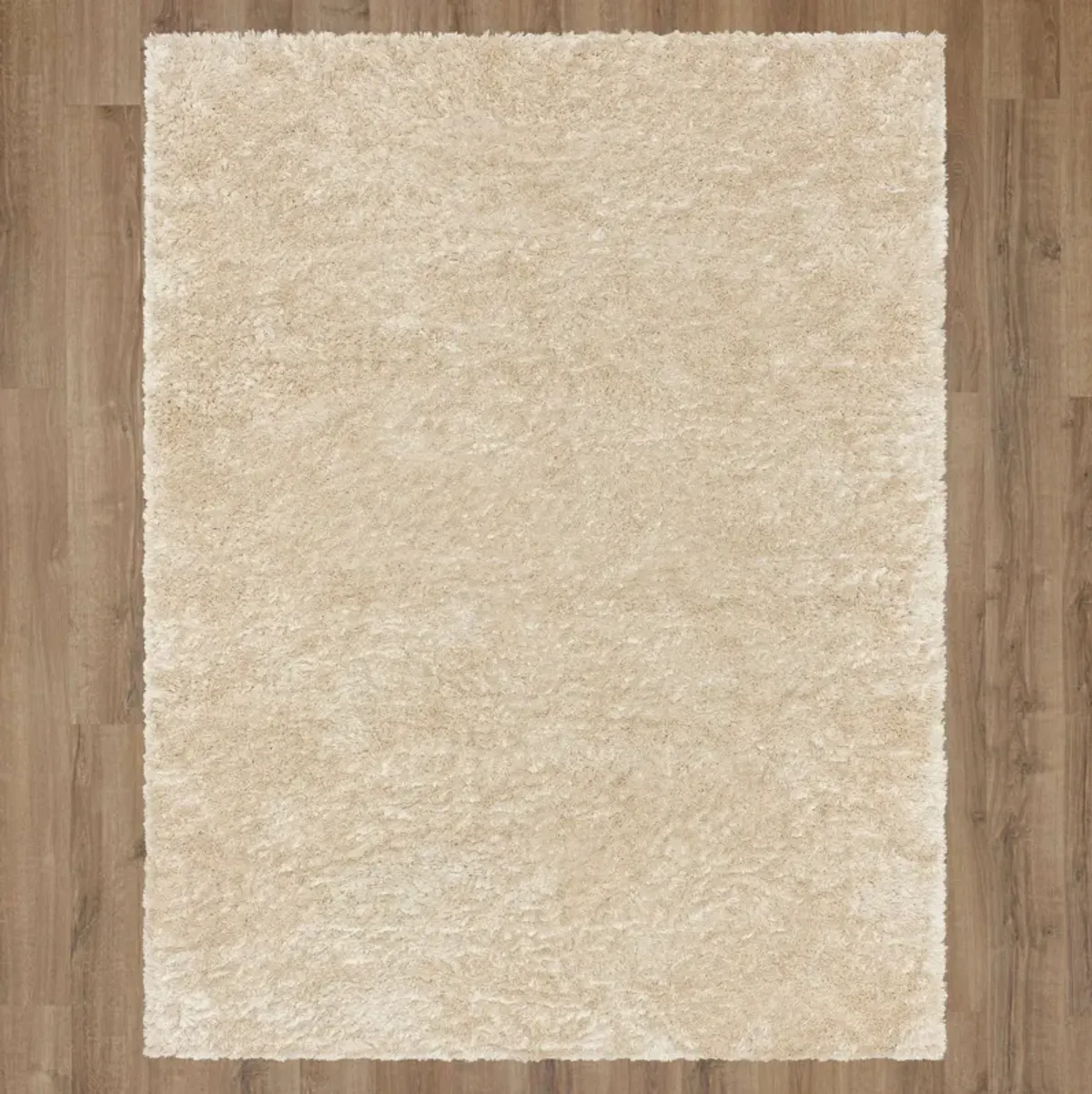 Billow Shag Billow Shag Ivory 5' 3" X 8' Rug